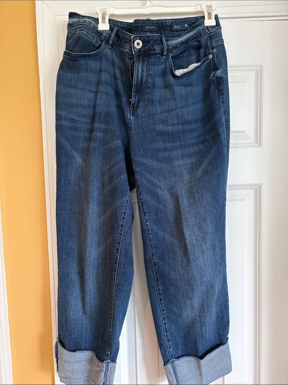J. Jill Dark Blue Cropped Jeans
